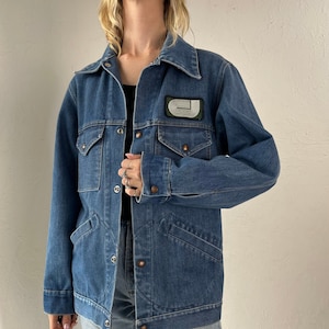 80s 90s &#39;Modern Headware Ltd&#39; Denim Jacket / Medium