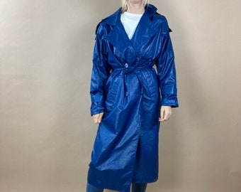 Trench leggero blu anni &#39;60 / piccolo
