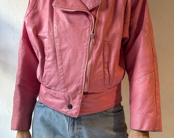 ジャケット・アウター 90s FRANCE-MADE Pink RAM Leather JKT 1e584ad1-9de7-4101-acf3-