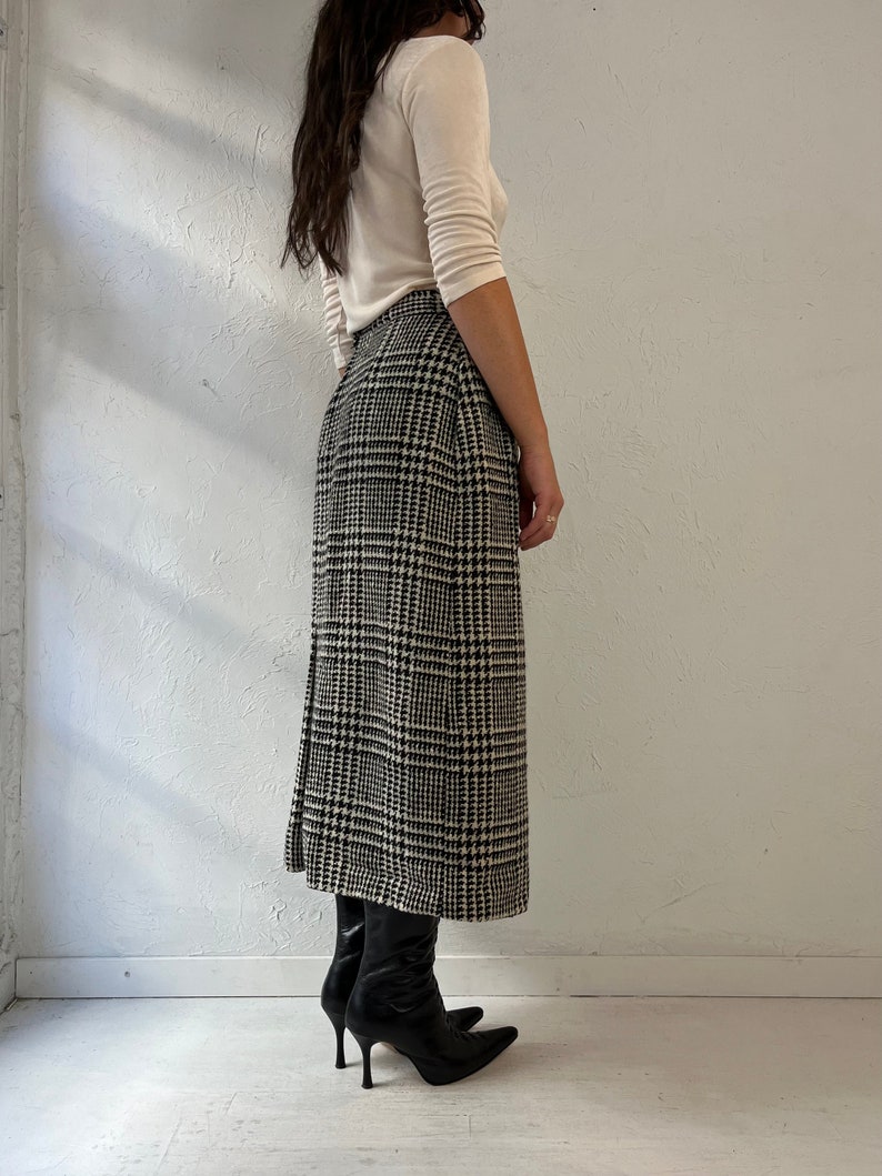 Vintage Tweed Maxi Skirt / Medium