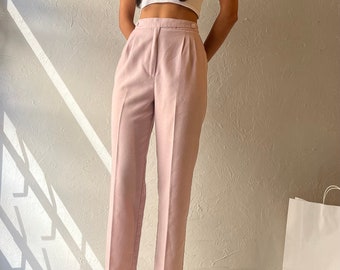 Vintage 90s 'Counterpart' Pale Pink Trousers / Small