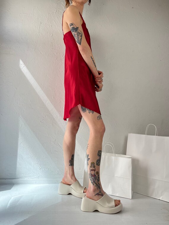 navy blue dress for baby girl 90s 'jessica' Red Mini Slip Dress / Medium