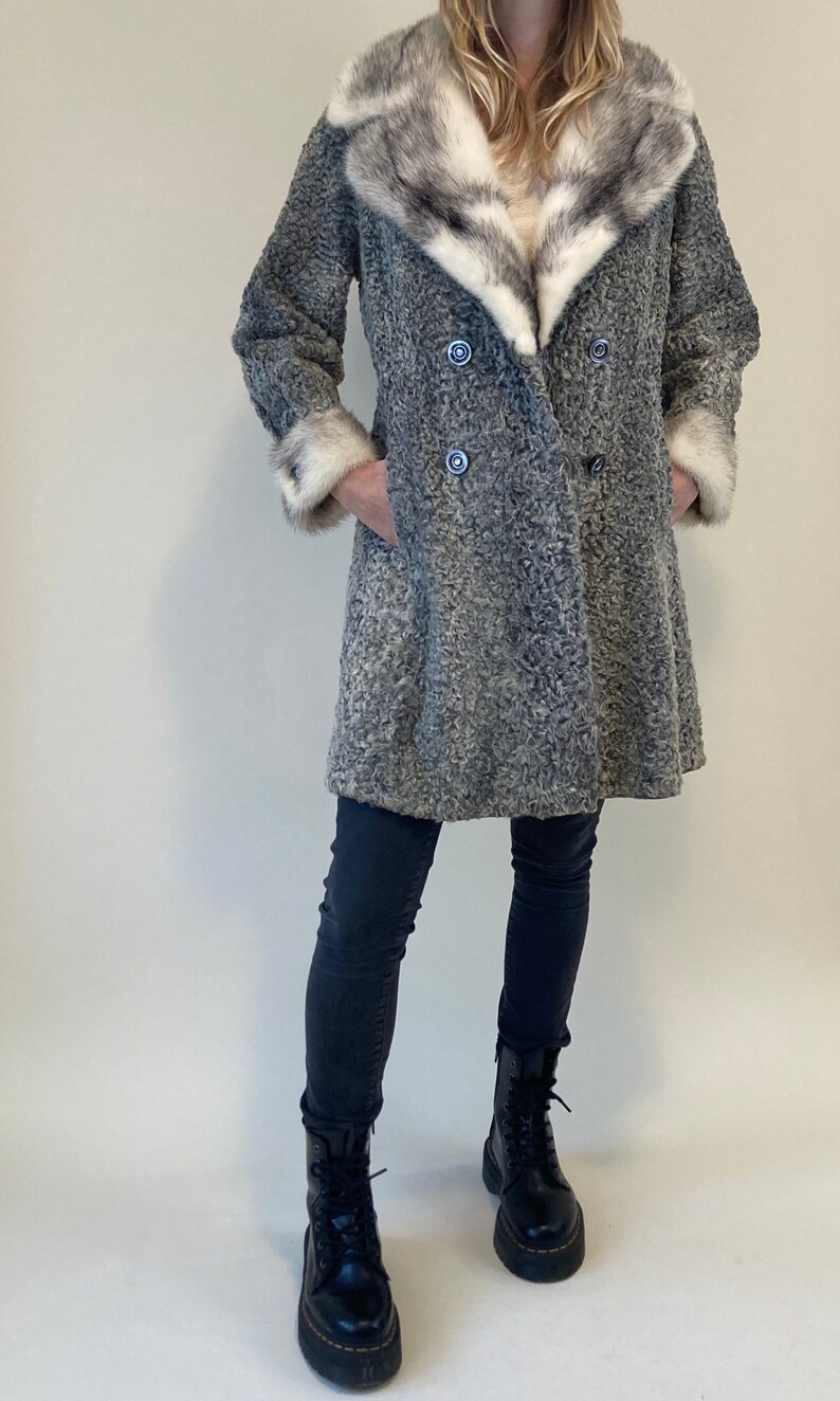 Lambswool Coat // Beautiful Fur coat // Made in Canada // Etsy