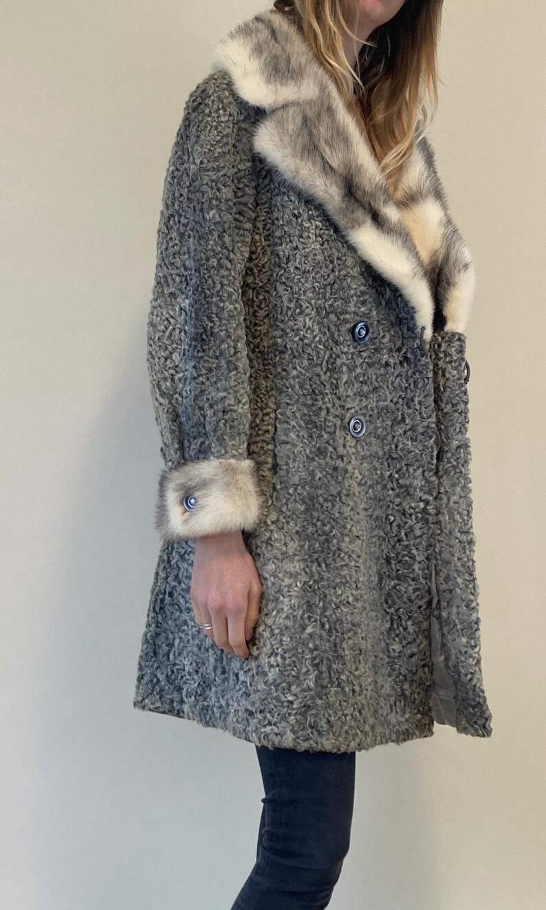Lambswool Coat // Beautiful Fur coat // Made in Canada // Etsy