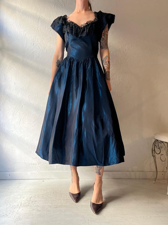 gunne sax midi dress GUNNE SAX for ModCloth Rose Lace-Up Cotton Midi Dress Mia Bouquet / XS