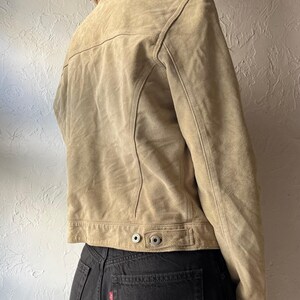 90s 'Gap' Tan Suede Jacket / Small
