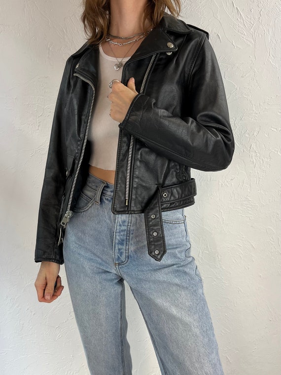 70s 80s 'perfecto Schott' RARE Leather Moto Jacket / Small