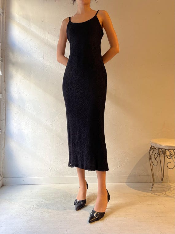 knit dress y2k Y2k 'Principles' Black Knit Dress / Small
