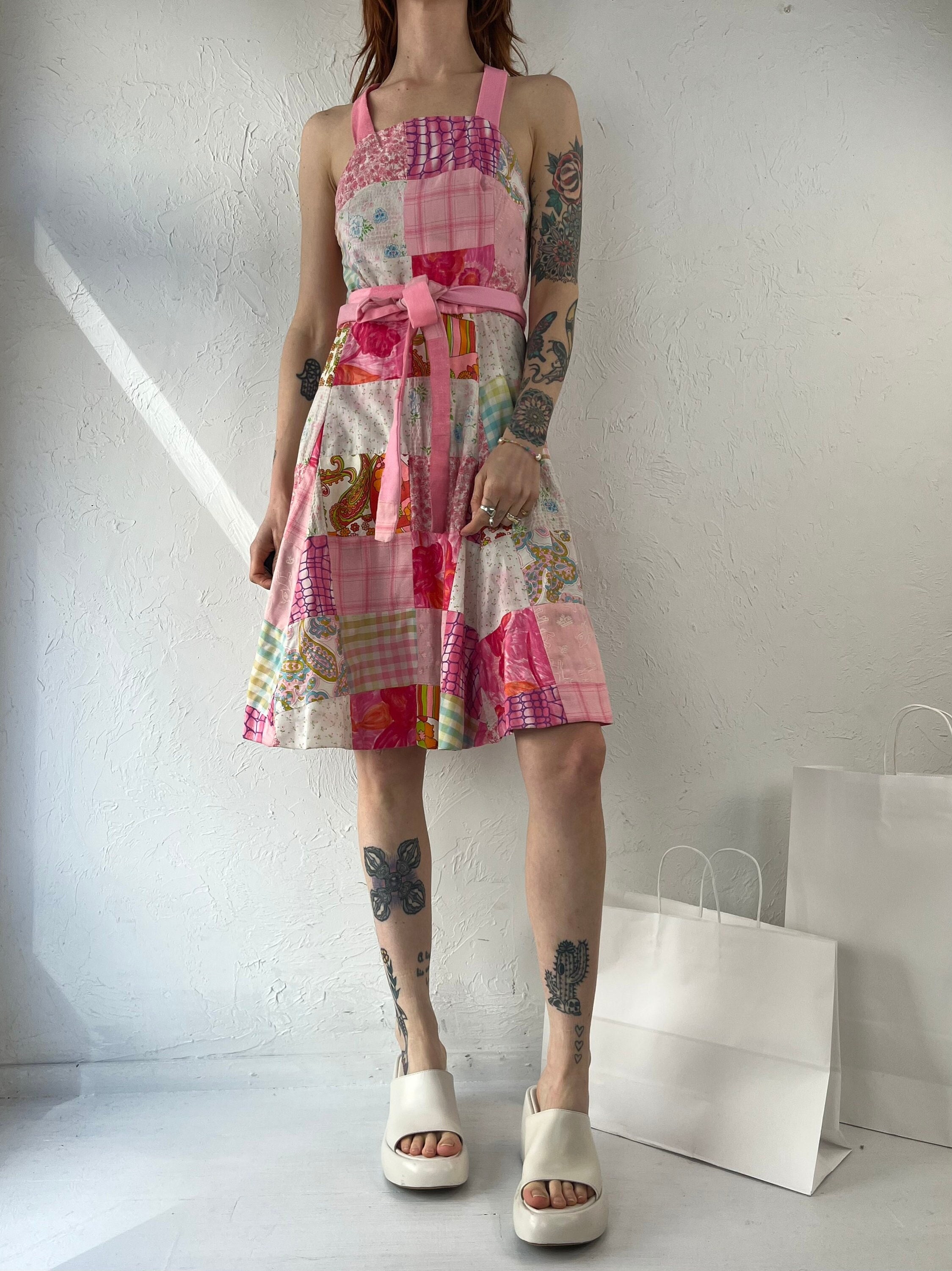 ワンピース ameri MEDI PATCHWORK CLOTH DRESS Ameri（アメリ）の「MEDI PATCHWORK CLOTH DRESS（ワンピース