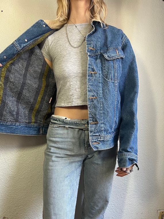 Vintage 90s Jean Jacket, Rockabilly Fashion, LUCKY BRAND Jean