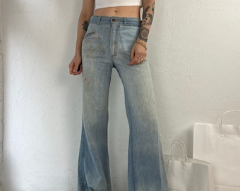 60s 70s RARE One of A Kind Great Scott Bell Bottom Flare Jeans / Small