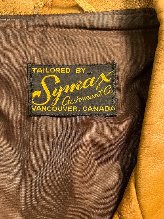 80s 'symax' Brown Leather Jacket / Medium - Etsy Canada