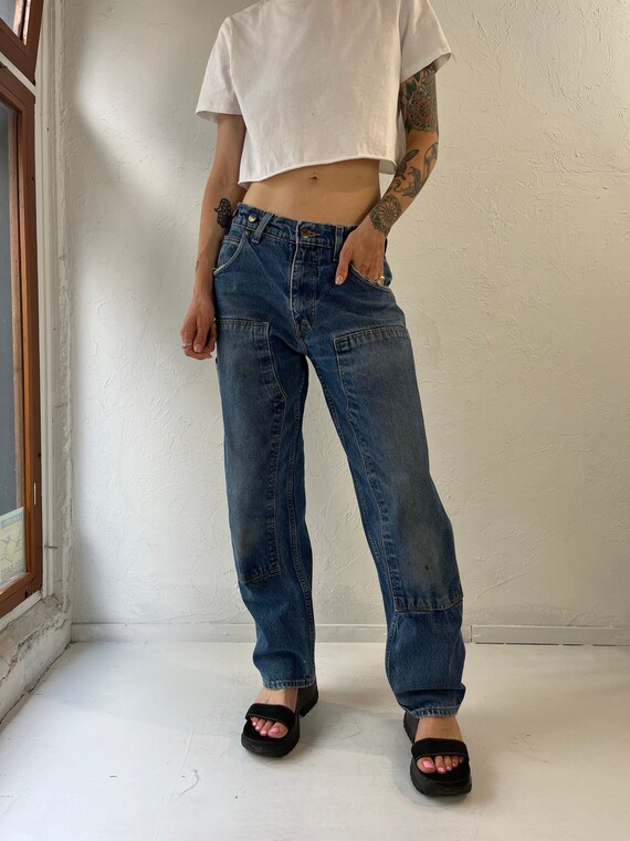 90s 'prison Blues' Denim Workwear Pants / 30 - Etsy