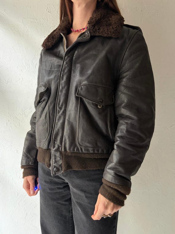 Vintage 1970s 'schott Brothers' I S 674 MS Civilian Market Leather