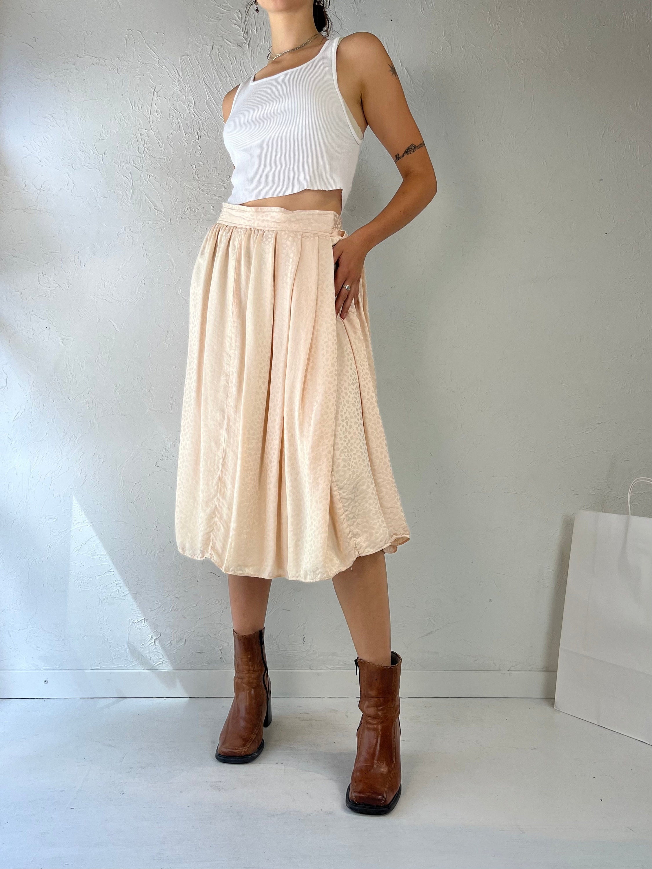 Chain Belt Silk Midi Skirt - Women - Ready-to-Wear