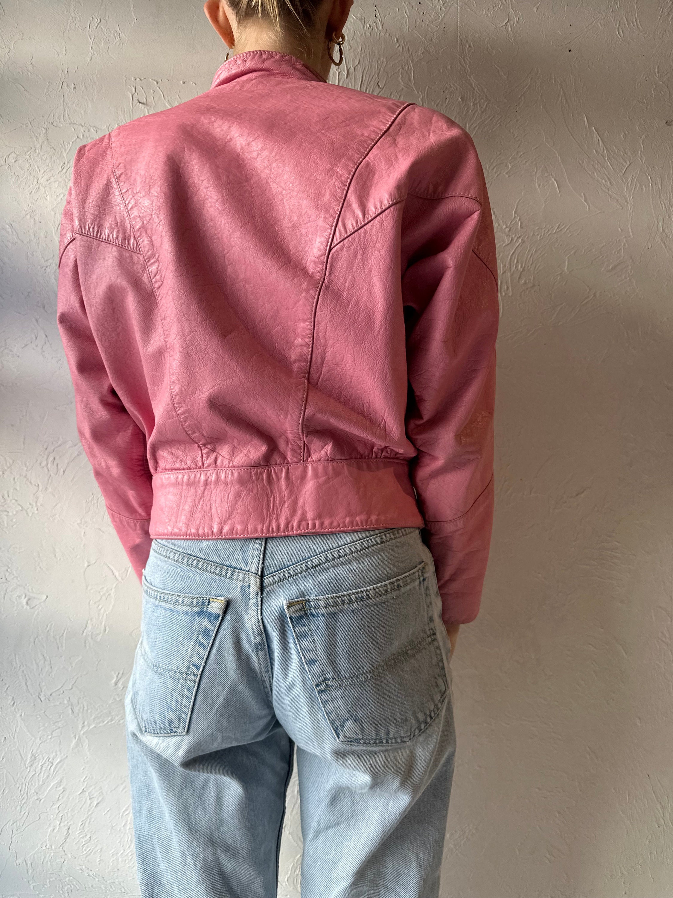 ジャケット・アウター 90s FRANCE-MADE Pink RAM Leather JKT lucky-vintage-seattle-1980s-