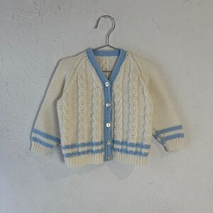 Vintage Hand Knit Kids Sweater / 6