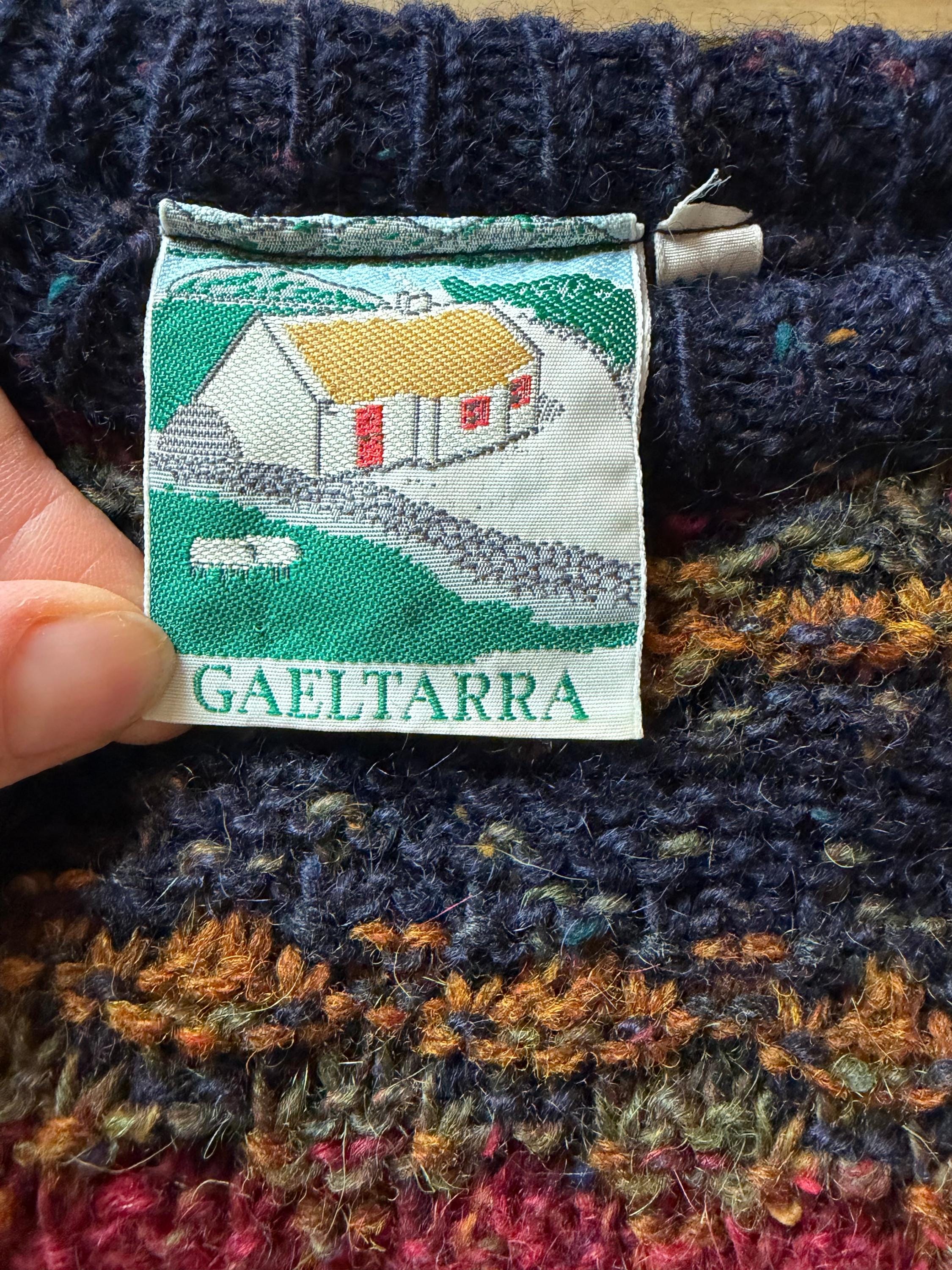 Vintage 'gaeltarra' Wool Mohair Sweater / Oversized Patterned Knit