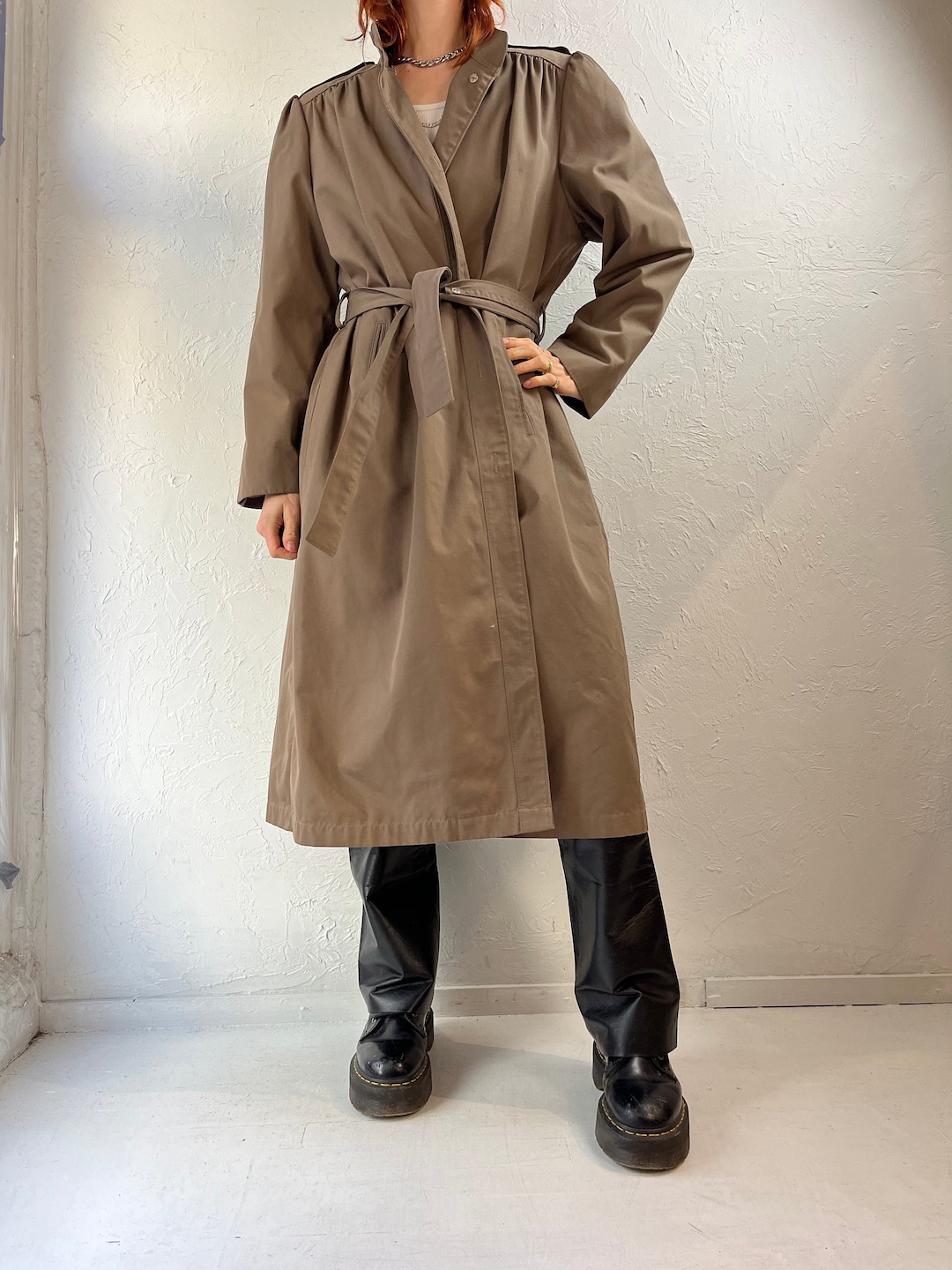 【ヴィンテージ】90's London towne トレンチコート a6e89241787b4ee6a5768ee03b86fd