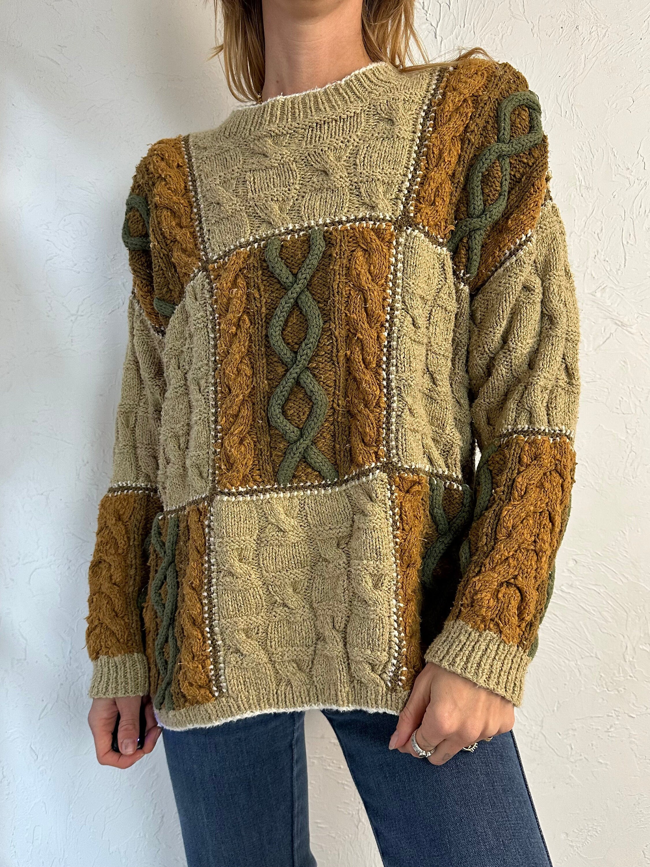 Ameri VINTAGE - LAYERED SLANT CABLE KNIT SET アイボリー の