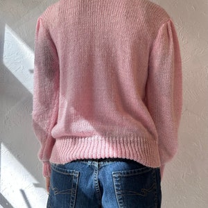90s 'Charlotte Van Horne' Pink Sweater / Medium