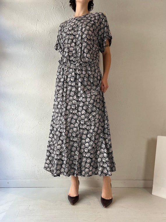 90s 'Liz Clairborne' Rayon Dress / Large - image 1