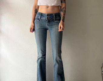 Y2k 'Silver' Low Rise Flare Jeans / 28
