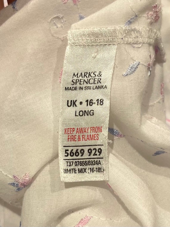 Y2K 'marks & Spencer' White Embroidered Dress / Large - Etsy Norway