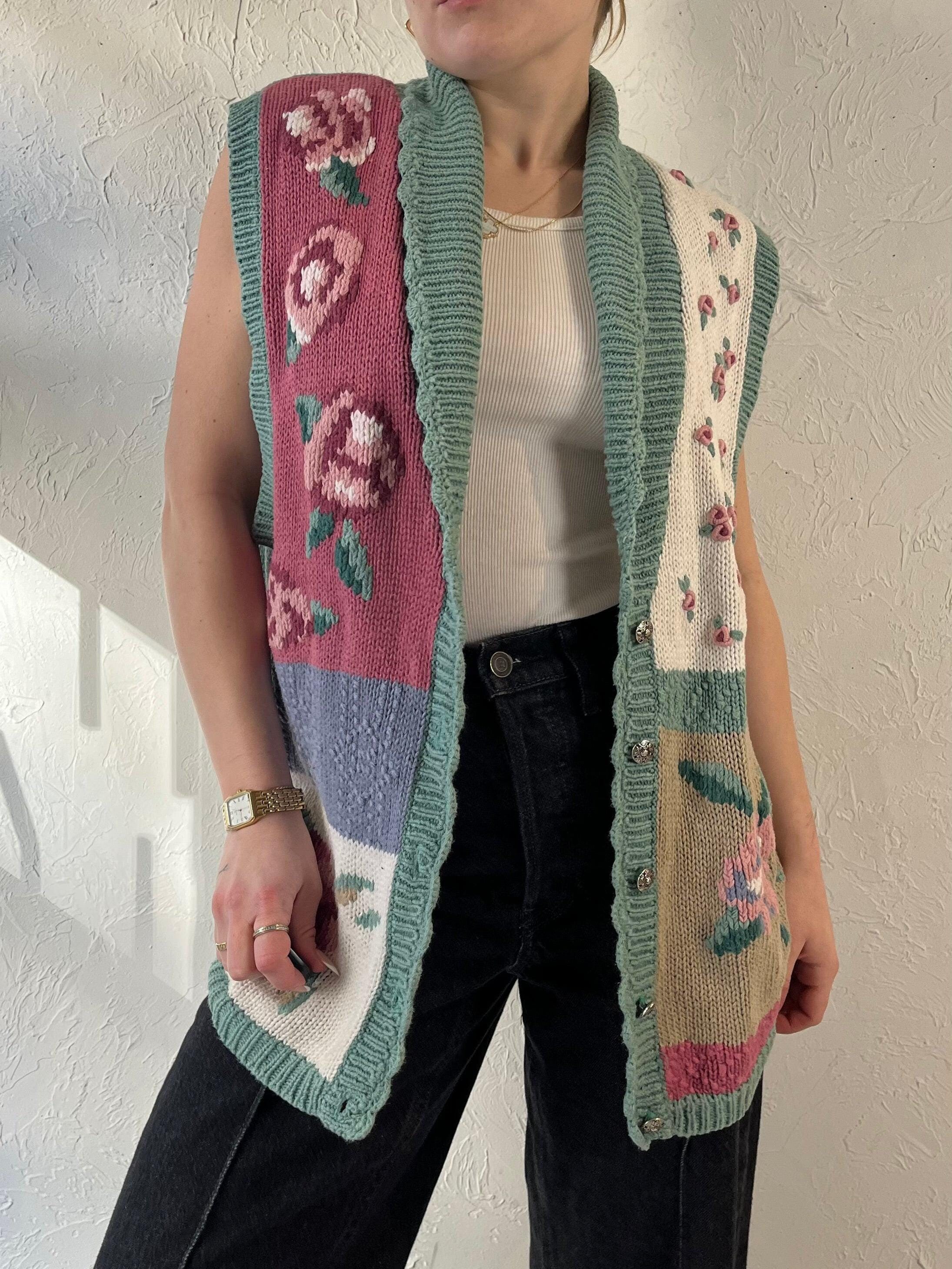 トップス UNDERCOVER 90s Flower Knit Vest Flower Sweater Vest UNDERCOVER 90s Flower Knit Vest Sweater