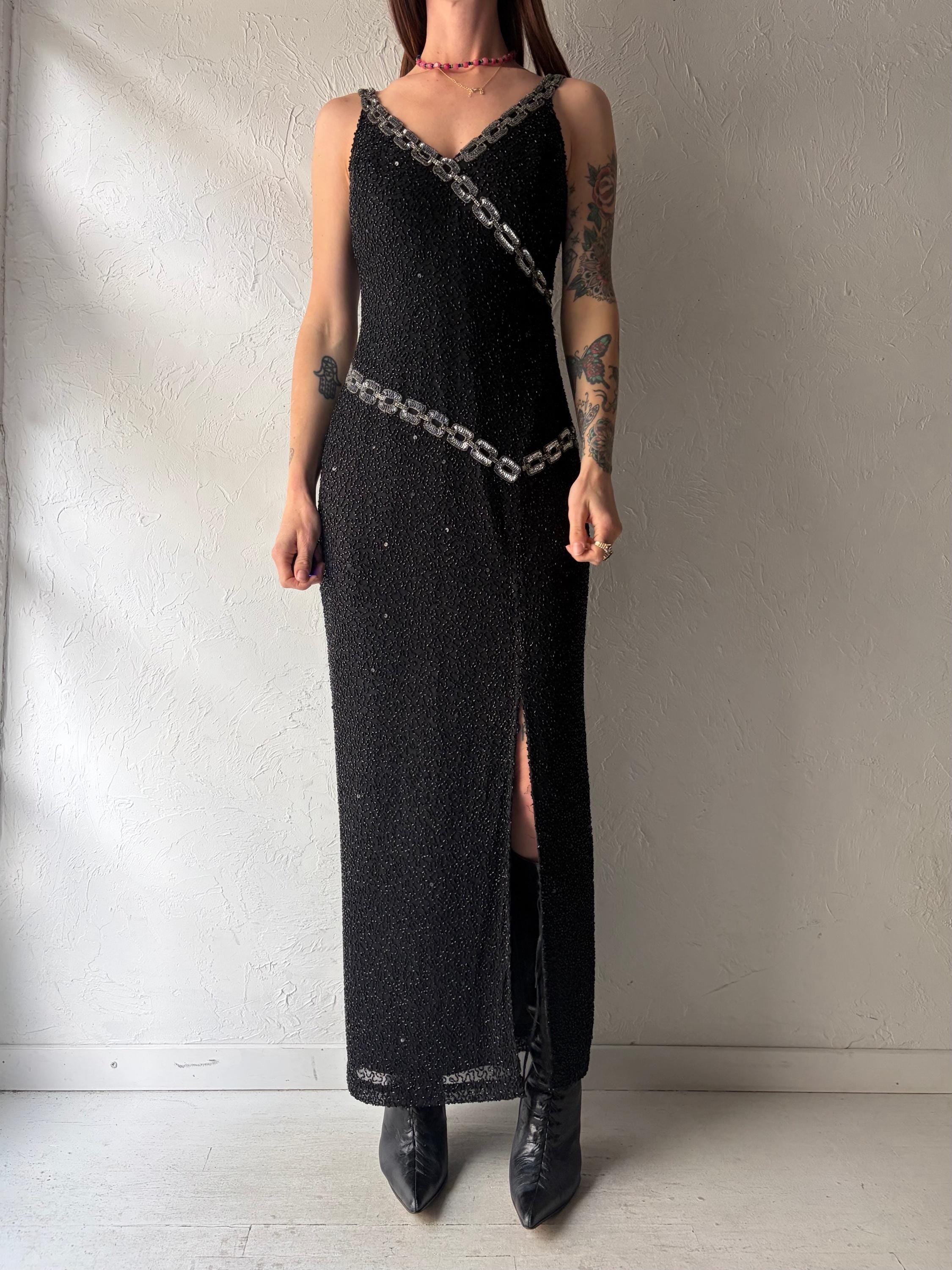 white christmas dresses Bright Lights Beaded Maxi Dress