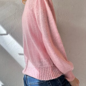 90s 'Charlotte Van Horne' Pink Sweater / Medium