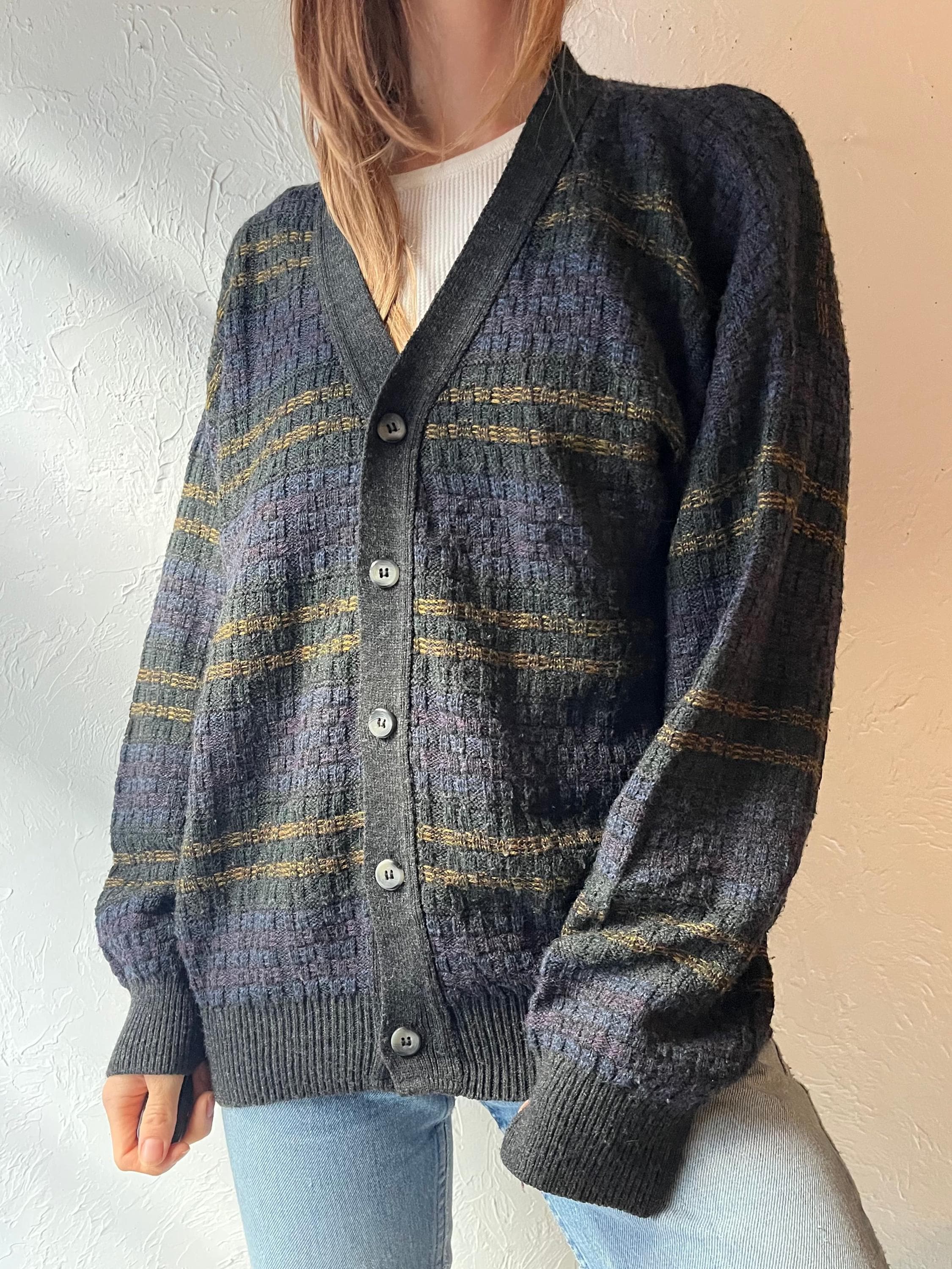 90s 'jantzen' Acrylic Cardigan Sweater / Medium - Etsy