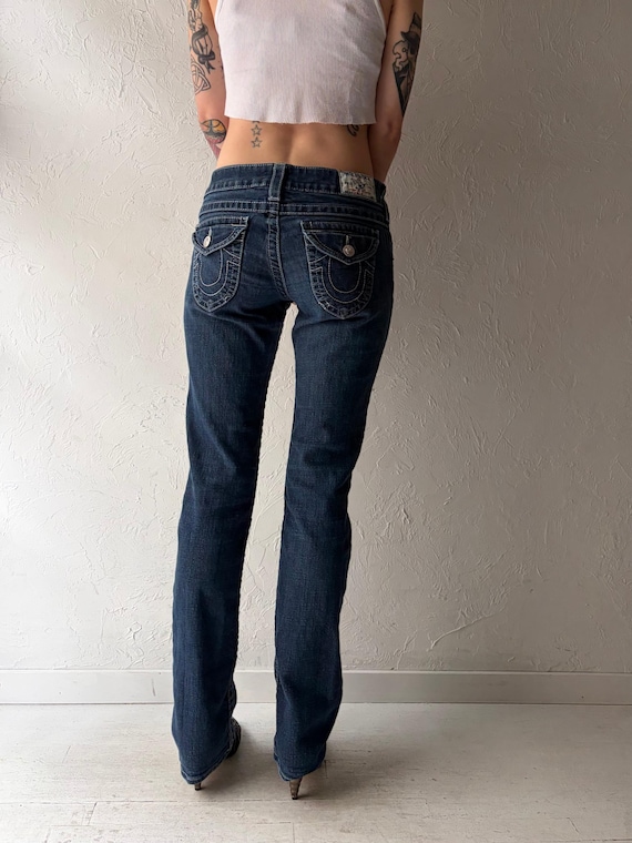 Vintage Y2K 'true Religion' Dark Wash Low Rise Jeans / 28