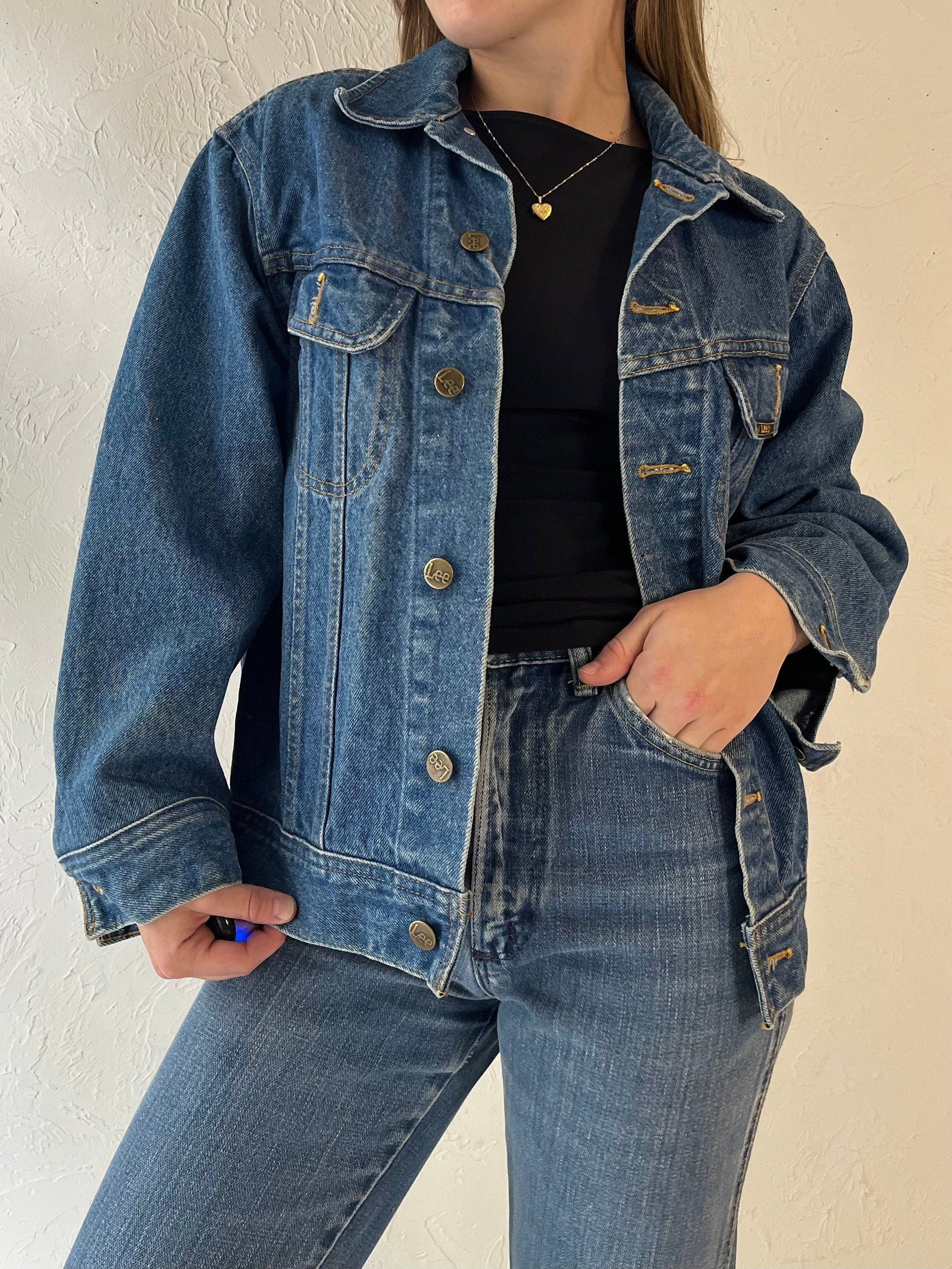 90s 'lee' Denim Jacket / Made in Canada / Medium - Etsy