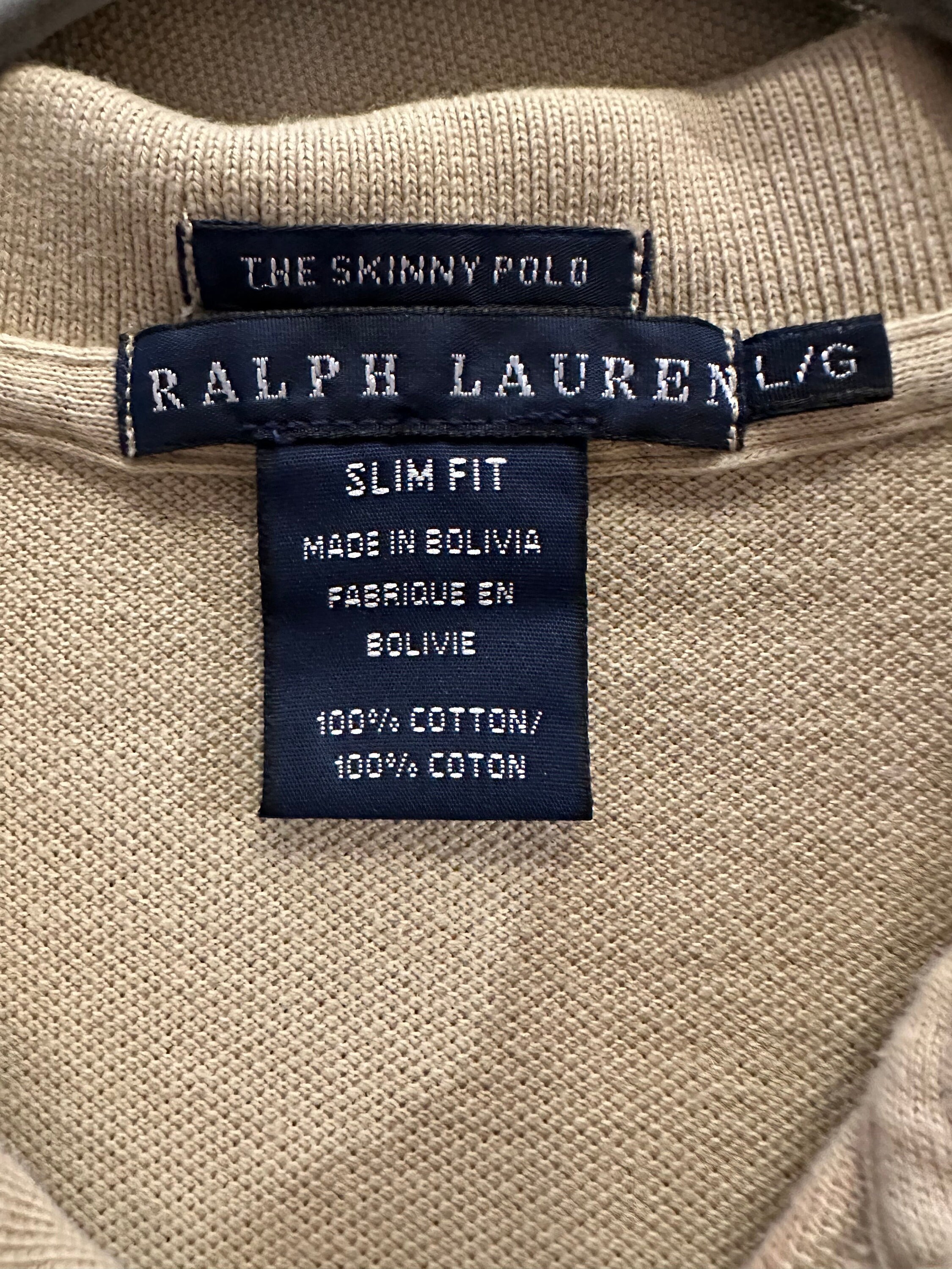 Y2k 'ralph Lauren' Beige Polo Shirt / Medium - Etsy Canada