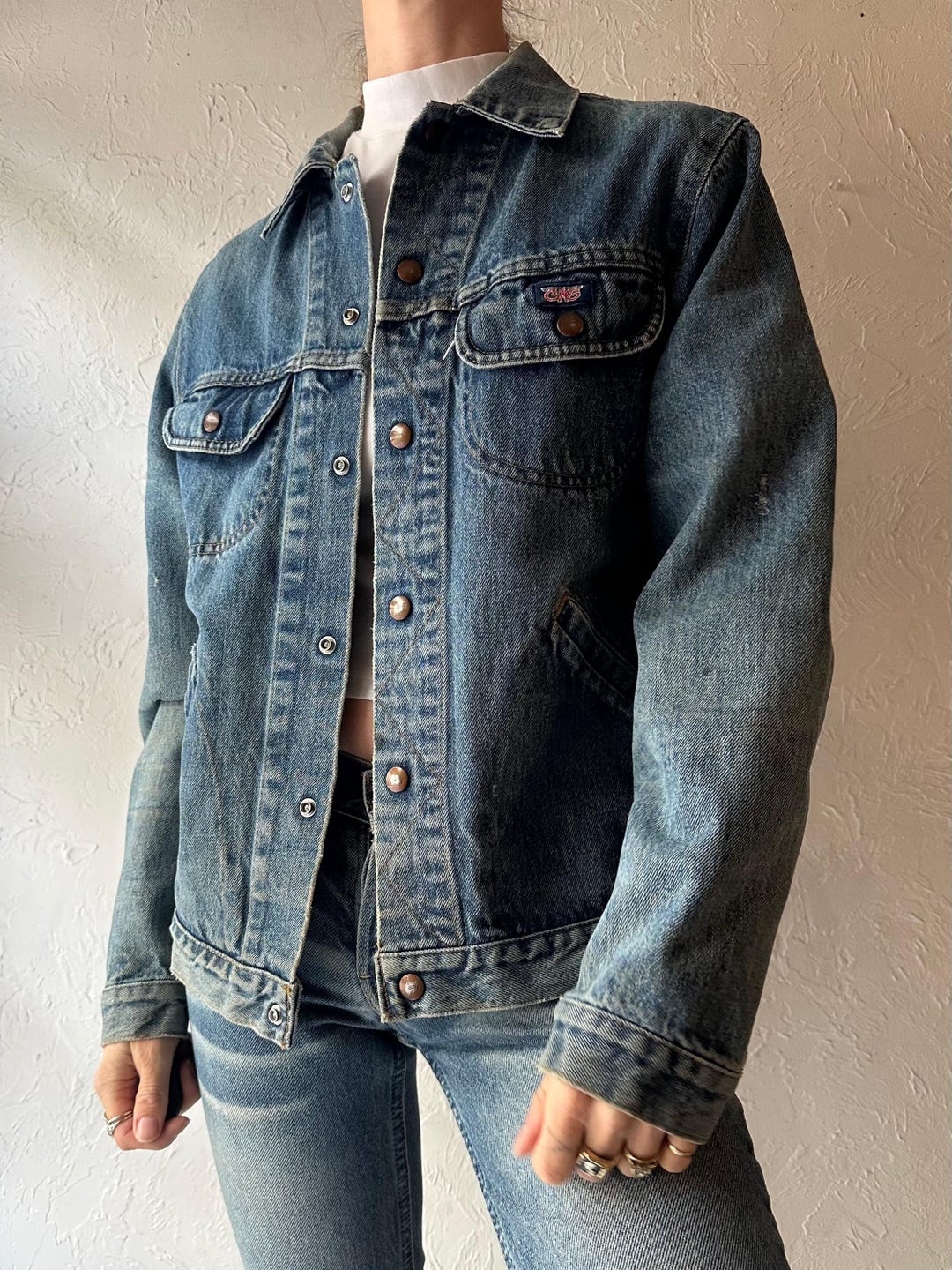 70s 'GWG' Denim Jacket / Small - Etsy Canada