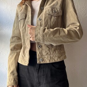 90s 'Gap' Tan Suede Jacket / Small