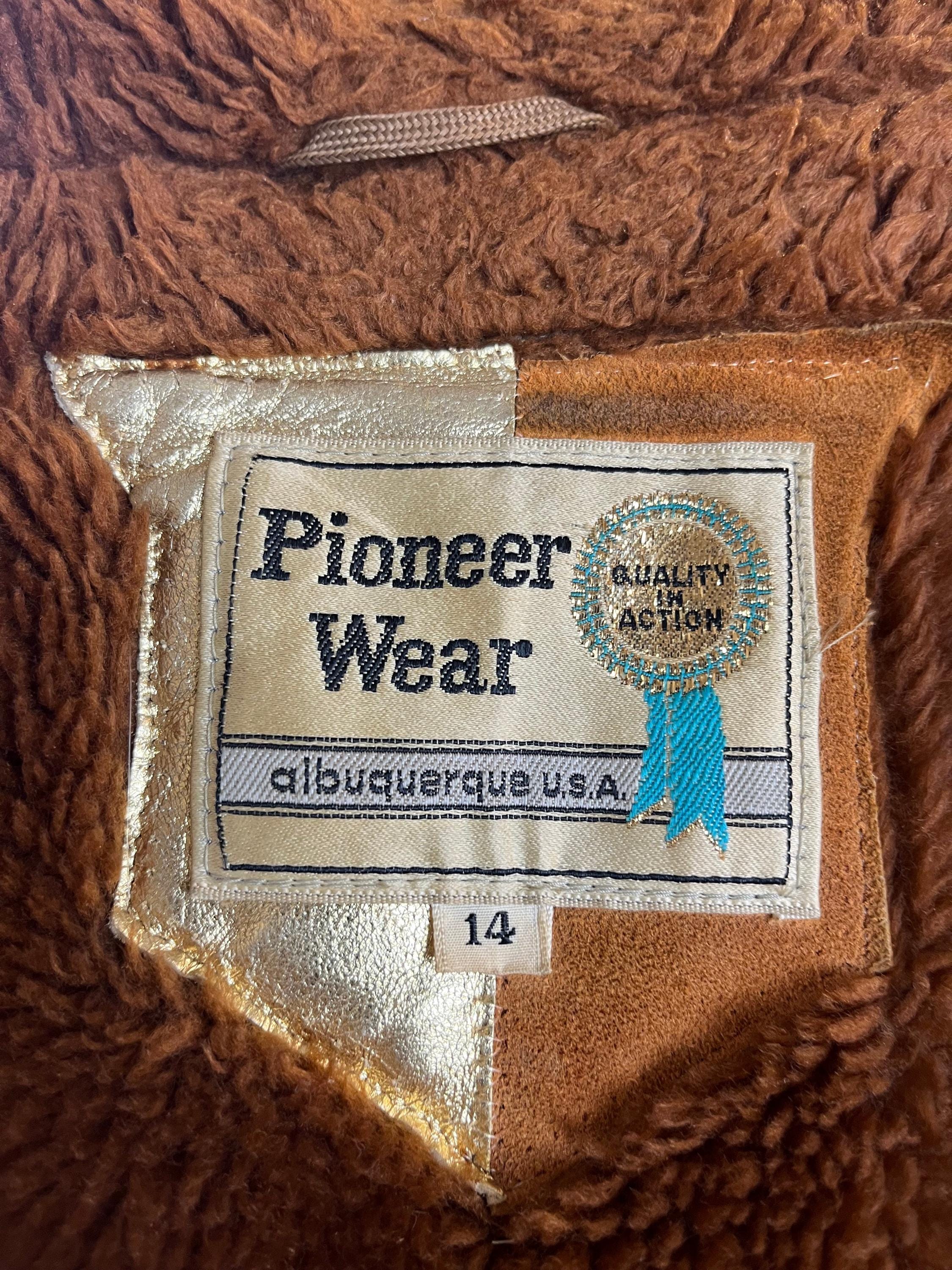 80s 'pioneer Wear' Tan Faux Fur Lined Suede Jacket / Medium - Etsy