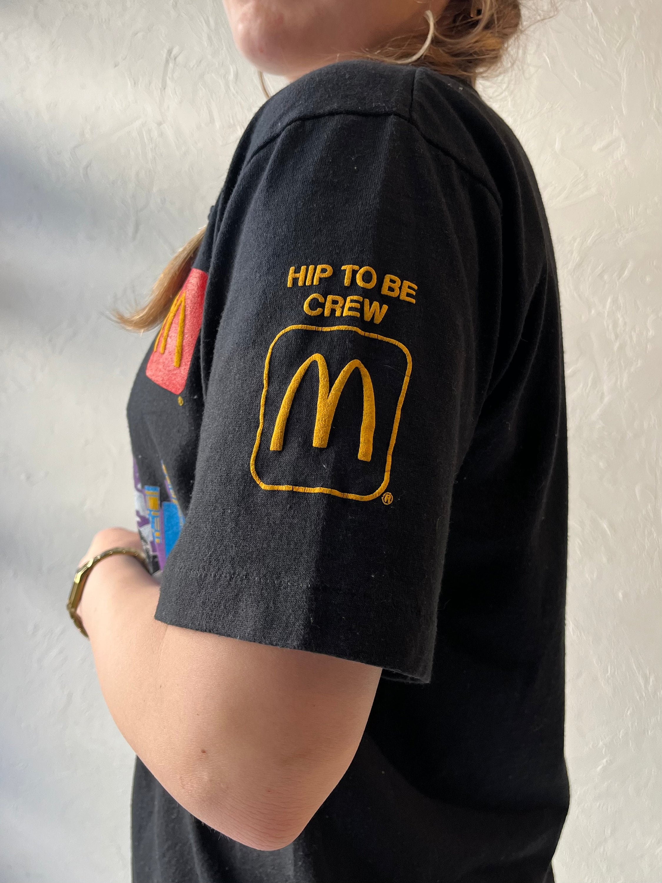 80s 'jerzees' Mac Tonight Mcdonalds T Shirt / Made in USA
