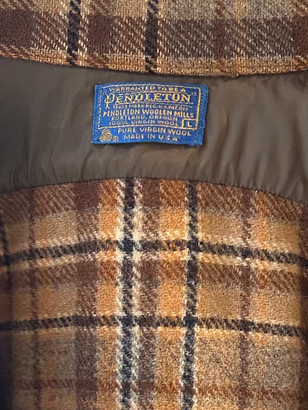 Pendleton チェック柄 ウールジャケット 90年代「ペンドルトン」チェック柄ウールジャケット / Lサイズ - Etsy 日本