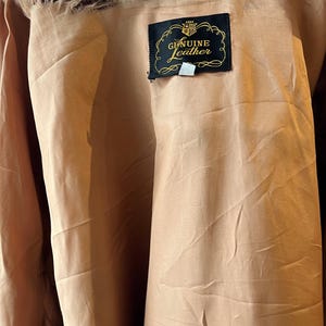 80s ‘Genuine Leather’ Brown Suede Leather Bomber / Medium