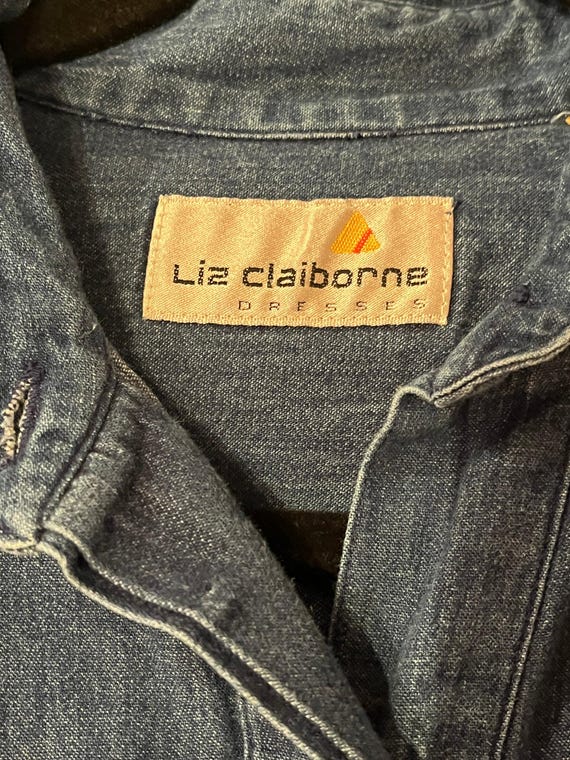 90s 'liz Claiborne' Denim Dress / Large - Etsy Israel