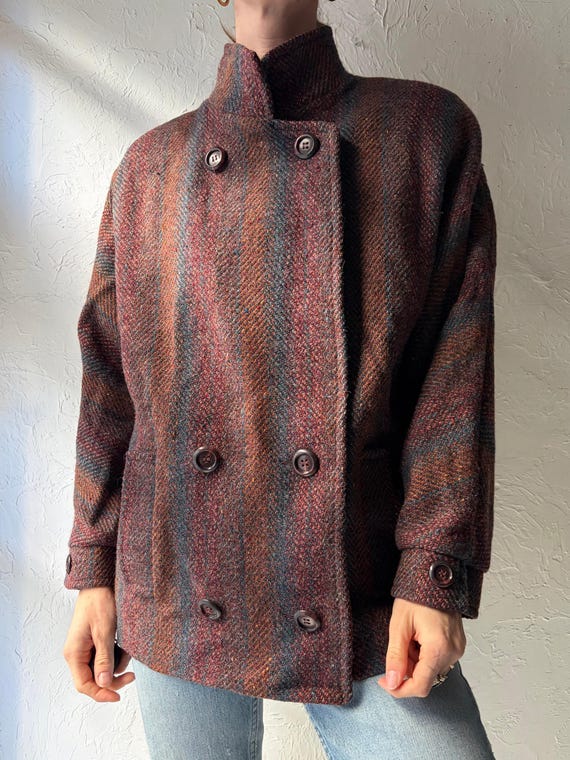 80s 'Mackintosh' Tweed Wool Jacket / Vintage Union Made Heritage Coat / Small / Medium