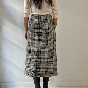 Vintage Tweed Maxi Skirt / Medium
