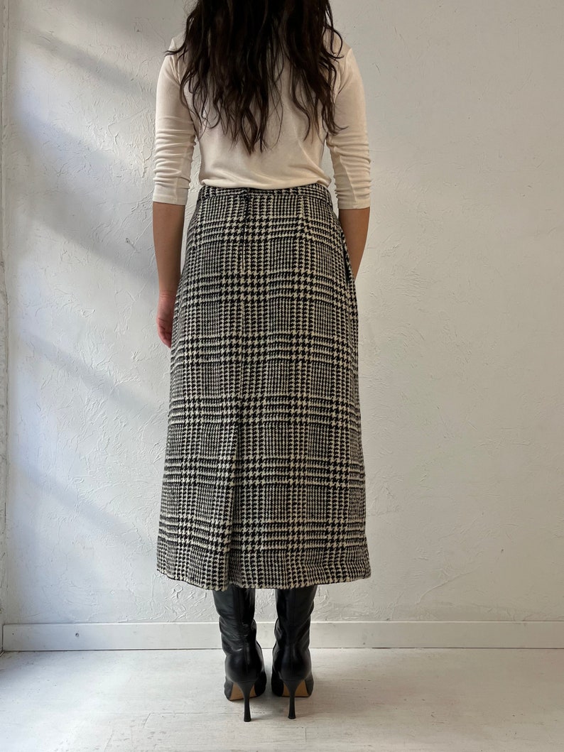 Vintage Tweed Maxi Skirt / Medium