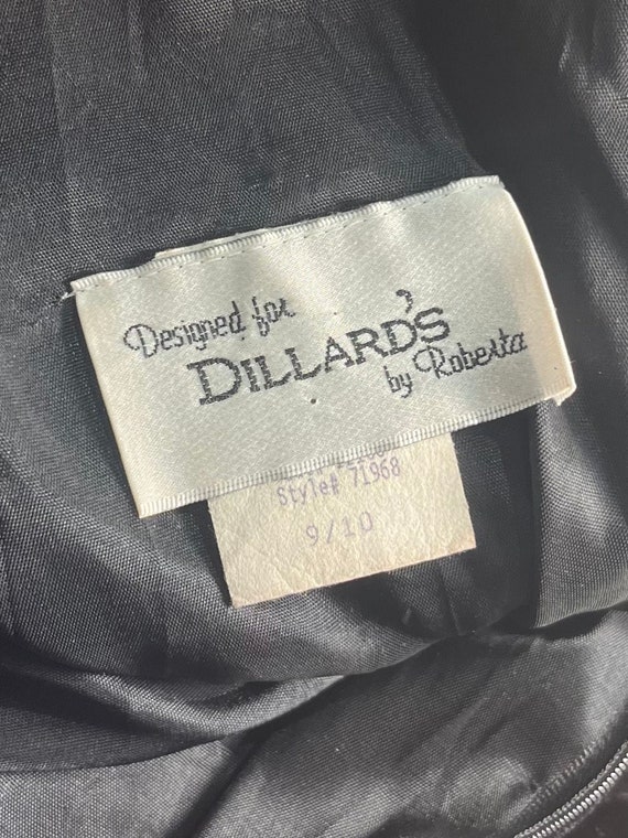 Vestido de noche de terciopelo negro con cuello halter de los anos 80 de Dillards Mediano Etsy Mexico