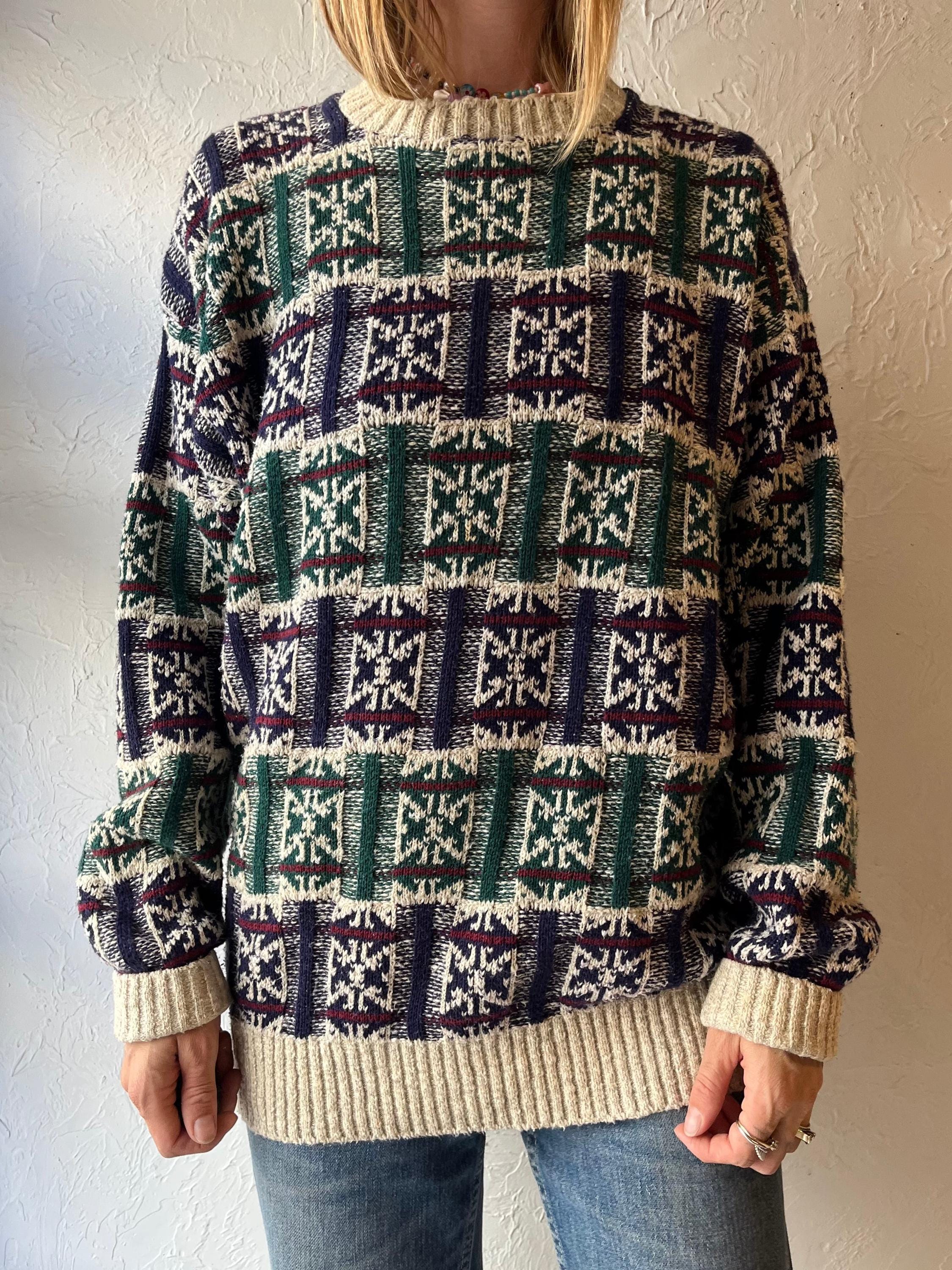 80年代「ロード・ジェフ」コットンノットセーター / Lサイズ - Etsy 日本