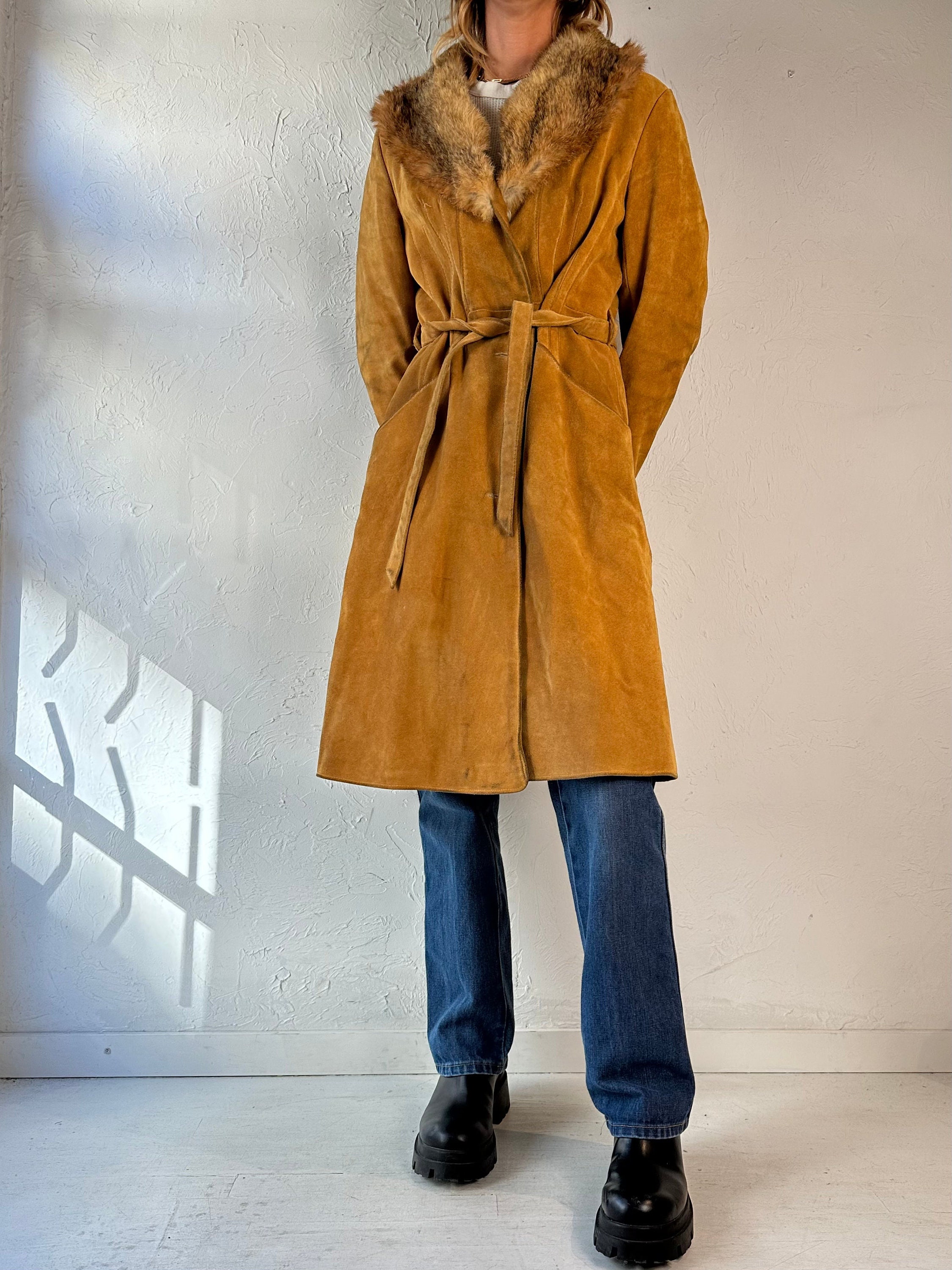 70s 'fairweather' Suede Leather Penny Lane Coat / Small - Etsy Canada
