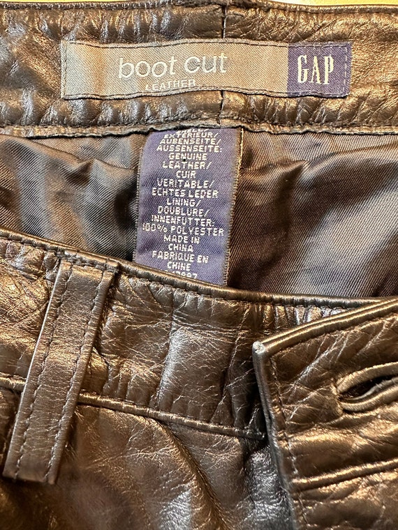 パンツ archive OLD GAP boot cut leather pants GAP Boot Cut Leather Pants Women's 10 Black Genuine Bootcut