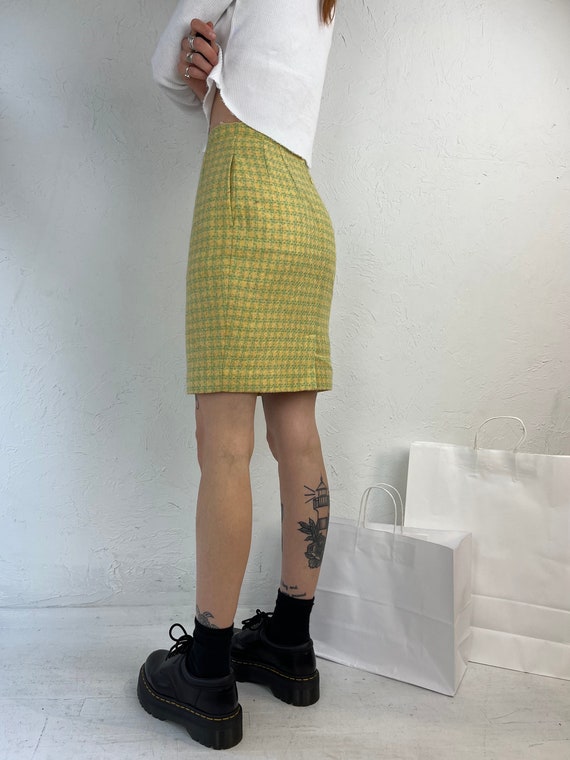 80s 90s 'Michel Rene' Pastel Tweed Mini Skirt / S… - image 3